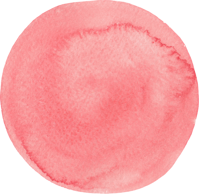 pink watercolor circle