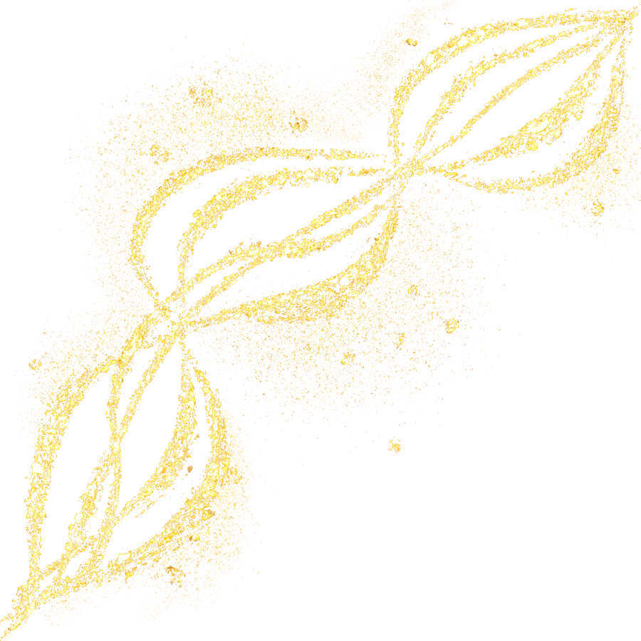 gold glitter line art