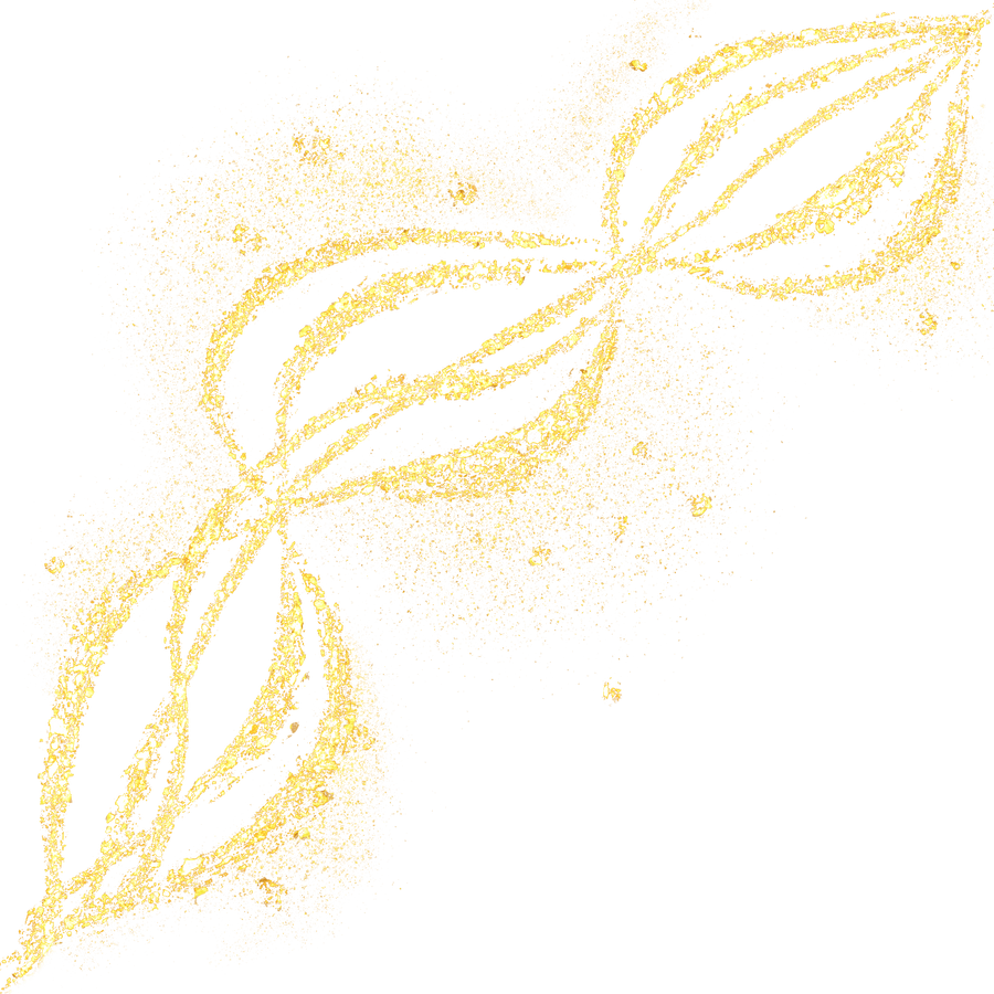 gold glitter line art